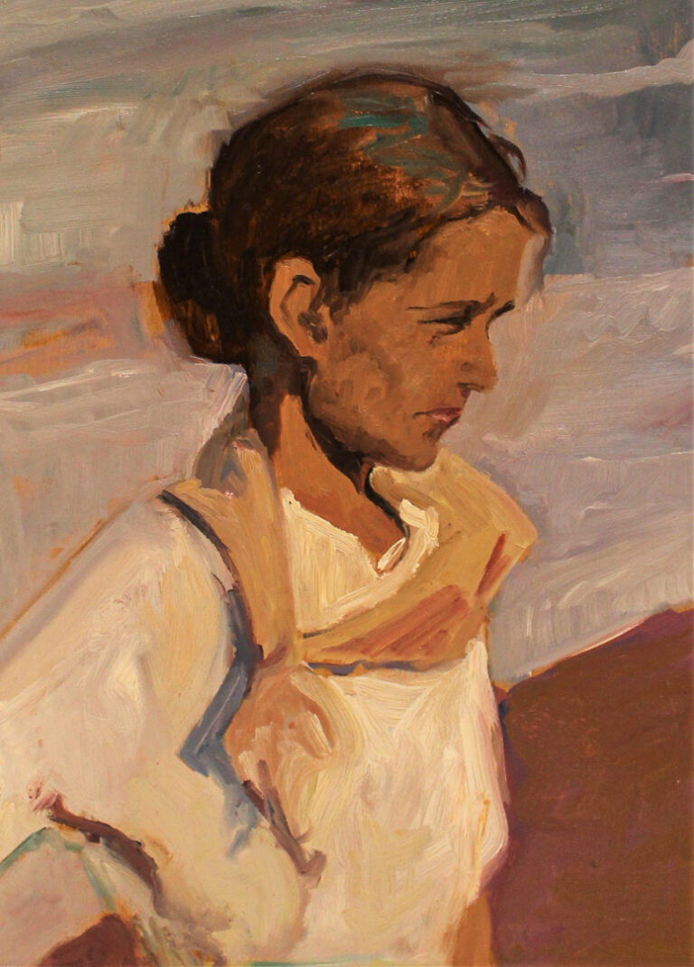 Portrait copie d\'un tableau de Sorolla